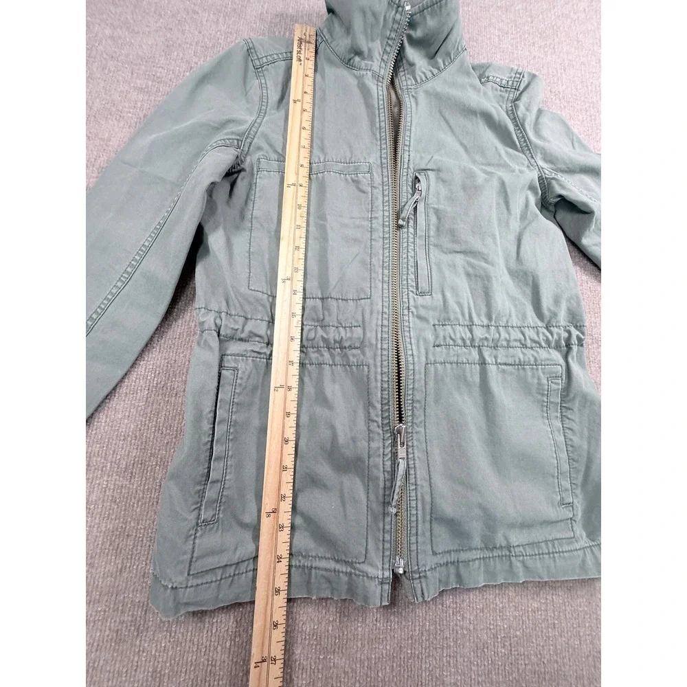 Madewell Fleet Jacket Sage Green Cotton Utility Field Coat C3394 Womens Small